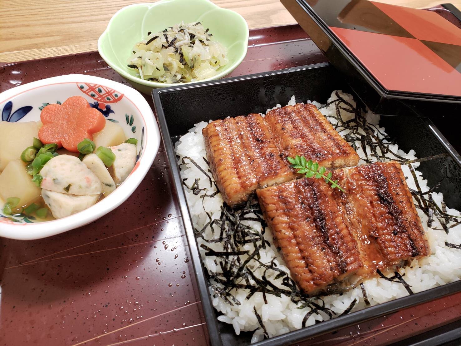 極上 うな重御膳をランチ ご堪能頂きました 社会福祉法人 若竹大寿会